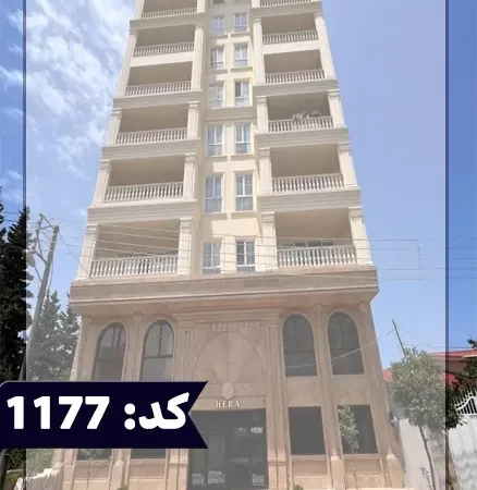 نمایی کلی از آپارتمان کامل نشده با سنگ رومی اپارتمان در ائل گولی 4542452