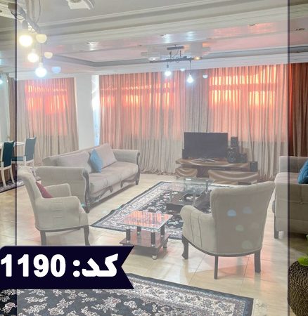 اتاق پذیرایی و مبلمان و کفپوش سرامیکی آپارتمان در زعفرانیه 15684684