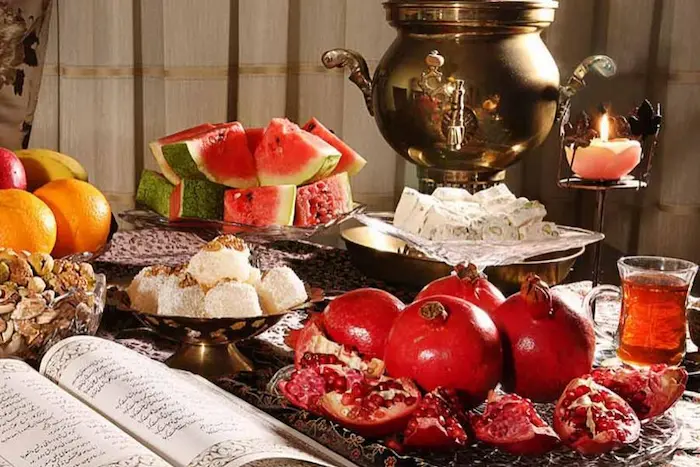 سفره شب چله (چیله گجه_سی) در آذربایجان شرقی 68465